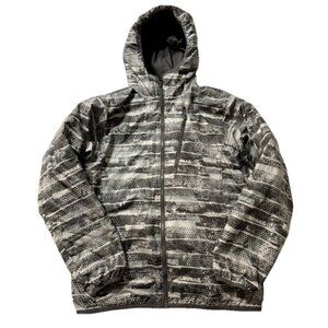 Columbia Grey Pattern Design Spring Fall Lined Waterproof Breathable Jacket Coat